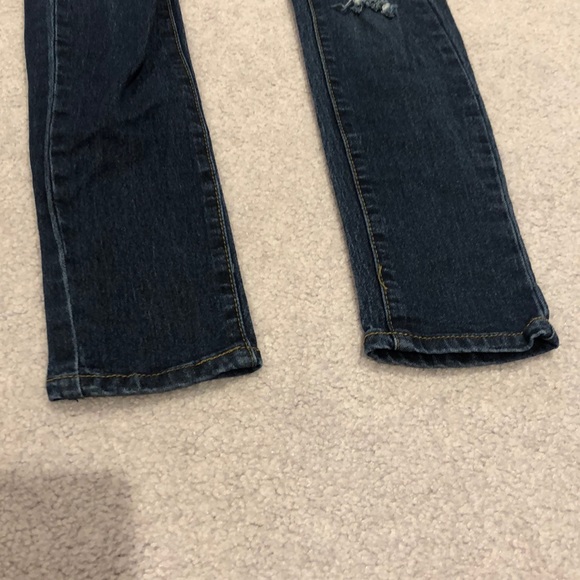 Fashionnova Distressed Dark Denim Skinny Jean - Picture 4 of 6